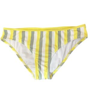 NWT Kona Sol Yellow Stripe Bikini Bottom Size XL